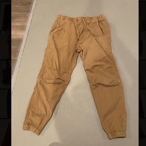 American eagle tan cargo/sweat pants size medium
